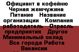 Официант в кофейню "Черная жемчужина". Питание › Название организации ­ Компания-работодатель › Отрасль предприятия ­ Другое › Минимальный оклад ­ 1 - Все города Работа » Вакансии   . Мурманская обл.,Оленегорск г.